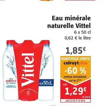 Colruyt Eau Minérale Naturelle Vittel offre