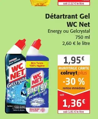 Colruyt Détartrant Gel WC Net offre