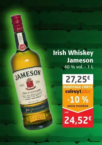 Colruyt Irish Whiskey Jameson offre