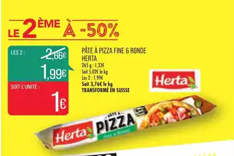 Match Pâte à Pizza Fine & Ronde offre