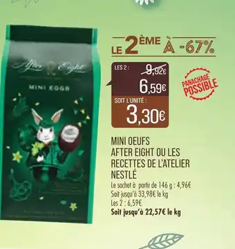 Match Mini Oeufs After Eight Ou Les Recettes de l'Atelier offre