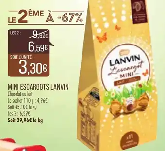 Match Mini Escargots Lanvin offre
