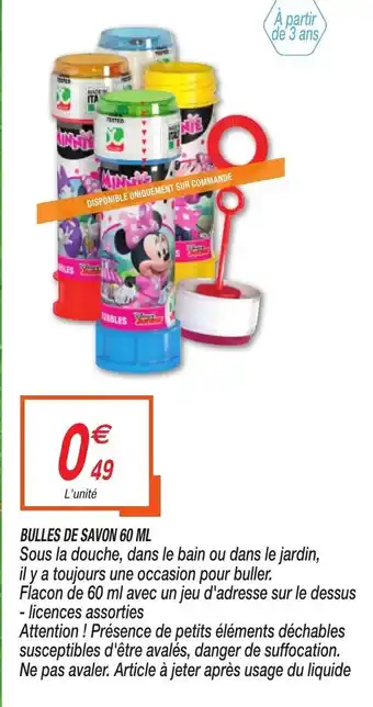 Netto Bulles de Savon 60 ML offre