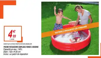 Netto Piscine Pataugeoire Gonflable Ronde 3 Boudins offre