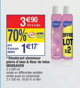 Cora x Carrefour Déodorant Atomiseur offre