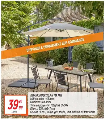 Netto Parasol Deporte 2,7M 1er Prix offre