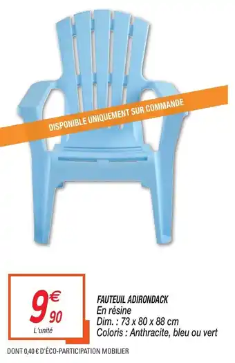 Netto Fauteuil Adirondack offre