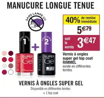 Cora x Carrefour Vernis à Ongles Super Gel Top Coat offre