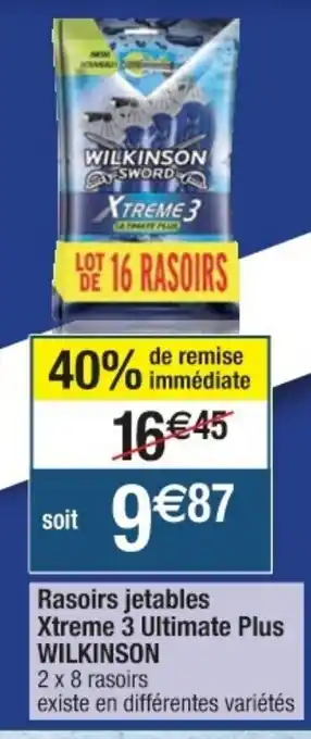 Cora x Carrefour Rasoirs Jetables offre