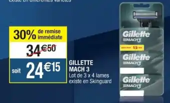 Cora x Carrefour Gillette Mach 3 offre