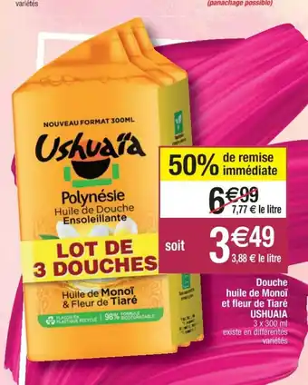 Cora x Carrefour Douche Huile de Monoï offre