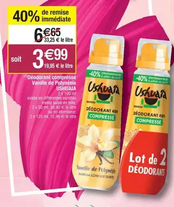 Cora x Carrefour Déodorant compressé offre