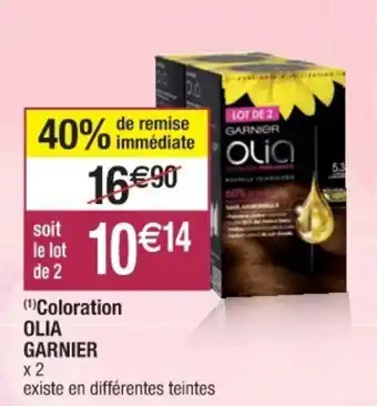 Cora x Carrefour Coloration Olia Garnier offre