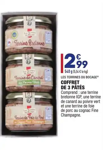 ALDI Coffret de 3 pâtes offre