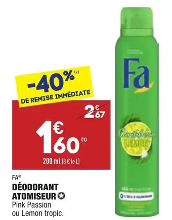 ALDI Déodorant atomiseur offre