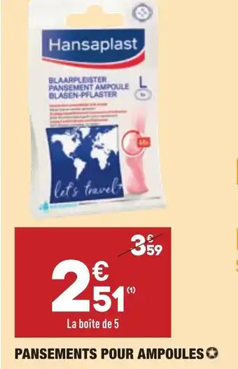Pansements pour ampoules