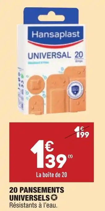 20 pansements universels