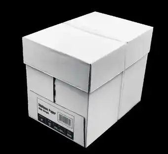Bureau Vallée CARTON 5 RAMETTES PAPIER BLANC offre