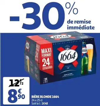 Auchan 1664 bière blonde offre