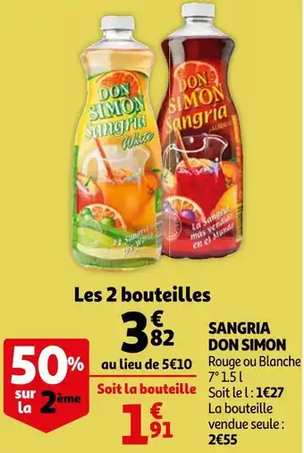 Auchan Don simon sangria offre