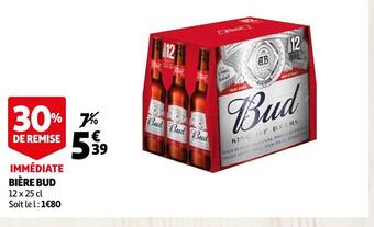 Auchan Bud bière offre