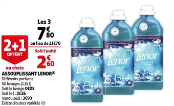 Auchan Lenor assouplissant offre