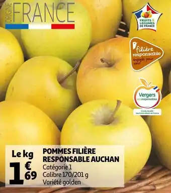 Auchan Auchan pommes filière responsable offre