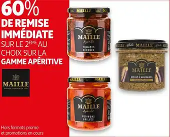 Auchan Maille bon plan sur la gamme apéritive de la marque maille offre