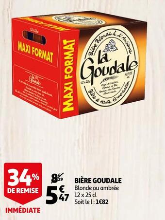 Auchan La goudale bière offre