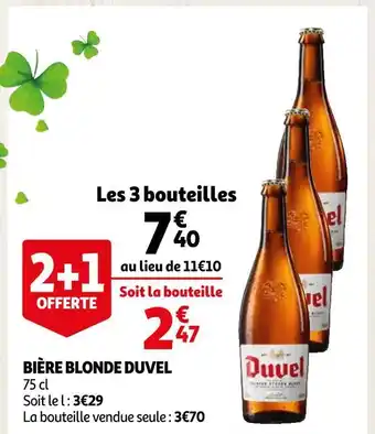 Auchan Duvel bière blonde offre