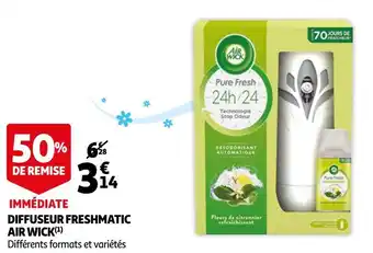 Auchan Air wick diffuseur freshmatic offre