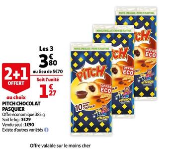 Auchan Pasquier pitch chocolat offre