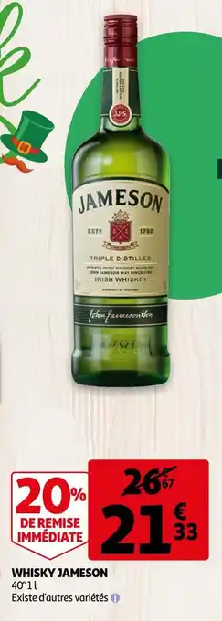 Auchan Jameson whisky offre