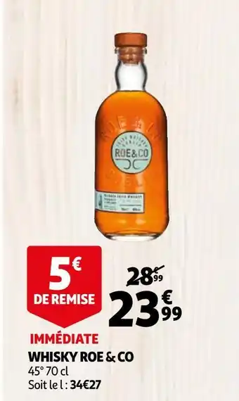 Auchan Roe & co whisky offre