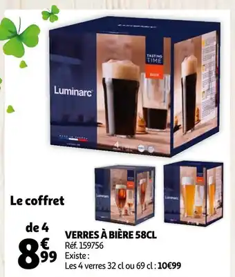 Auchan Verres à bière offre
