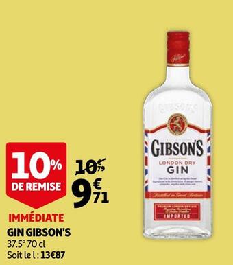 Auchan Gibson's gin offre