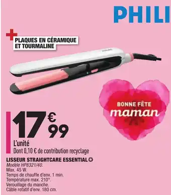 ALDI Lisseur straightcare essential offre