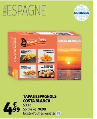 Auchan Costa blanca tapas espagnols offre