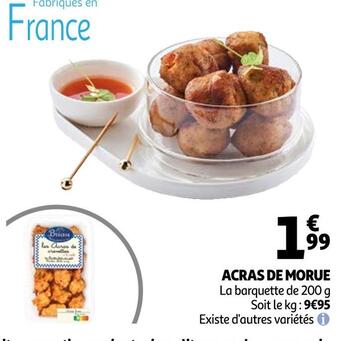 Auchan Acras de morue offre