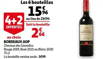 Chevaux des girondins bordeaux aop