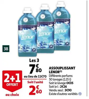 Auchan Lenor assouplissant offre