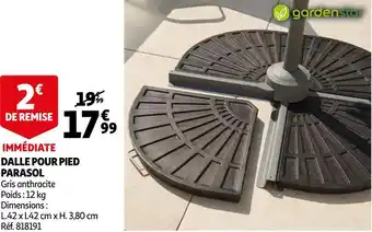 Auchan Dalle pour pied parasol offre