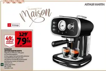 Auchan Arthur martin espresso arthur martin amp75 offre