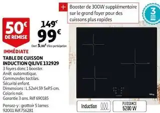 Qilive table de cuisson induction 132929