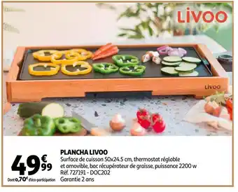 Auchan Livoo plancha offre