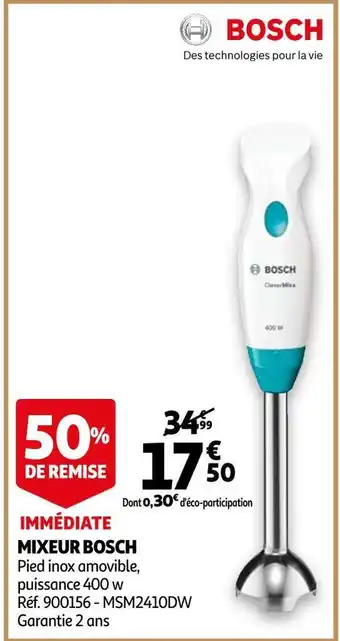 Auchan Bosch mixeur offre