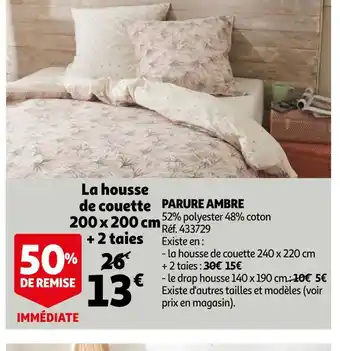 Auchan Parure ambre offre