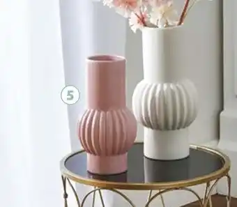 Auchan Vase rose cylindre origami offre
