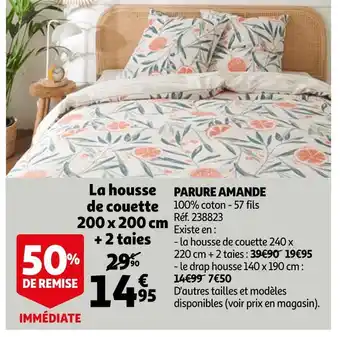 Auchan Parure amande offre