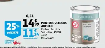 Auchan Auchan peinture velours offre